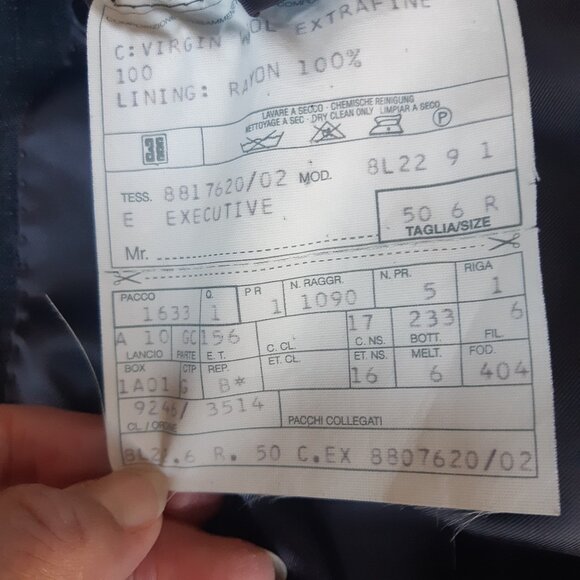 Corneliani Bespoke 40R Charcoal Men's Wool Sport Jacket Super 120s - Picture 10 of 16